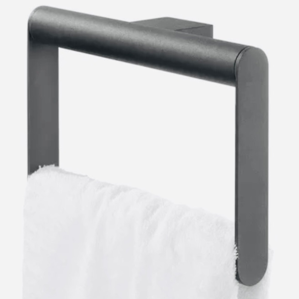 Tiger matte black towel ring new in box